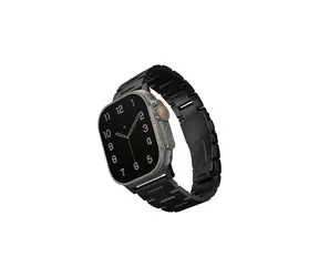 Pasek UNIQ Osta link ze stali do Apple Watch 49 & 45 & 44 & 42 mm - MIDNIGHT (czarny)