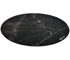 Arozzi Zona Floorpad Black Marble / mata ochronna na podłogę / okrągła 121 cm średnicy / wzór czarnego marmuru