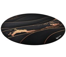Arozzi Zona Floorpad Black Gold / mata ochronna na podłogę / okrągła 121 cm średnicy / wzór czarno-złoty