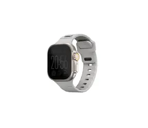 Pasek UNIQ Stride FKM do zegarka Apple Watch 49, 46, 45 i 44 mm - SZARY KRADOWY