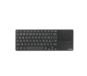 Rapoo E2810M multi-mode czarny / klawiatura bezprzewodowa / 2,4 GHz / BT 4.0 i 5.0 / ultracienki / 2 baterie AAA