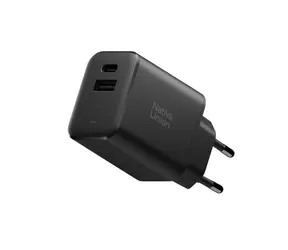 Native Union Fast GaN Charger szybka ładowarka czarna / 1x USB-C / 1x USB-A / 45W