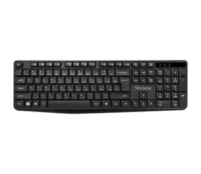 YENKEE YKB 2020CS WL Prime czarny / klawiatura bezprzewodowa / 2,4 GHz / 1x AAA