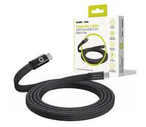 Cable Mobile Origin Magnetic Flat Patented Original USB-C do USB-C 1m czarny