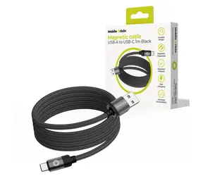 Mobile Origin Magnetic Patented Original Cable USB-A do USB-C 1m czarny