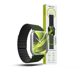Pasek Mobile Origin Magnetic Watch Strap II do zegarka Apple Watch 49 mm/46 mm/45 mm/44 mm zielony/czarny
