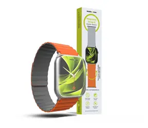 Pasek Mobile Origin Magnetic Watch Strap II do zegarka Apple Watch 49 mm/46 mm/45 mm/44 mm pomarańczowy/szary