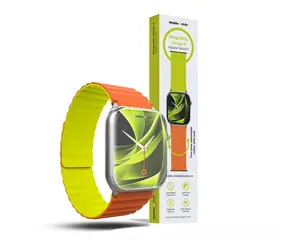 Pasek Mobile Origin Magnetic Watch Strap II do zegarka Apple Watch 49 mm/46 mm/45 mm/44 mm pomarańczowy/zielony