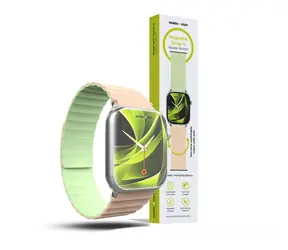 Pasek Mobile Origin Magnetic Watch Strap II do zegarka Apple Watch 49 mm/46 mm/45 mm/44 mm różowy/jasnozielony