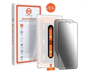 Szkło ochronne Mobile Origin Privacy Screen Guard do Apple iPhone 15 Pro Max z aplikatorem / 2 szt.
