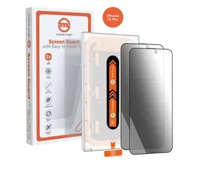 Szkło ochronne Mobile Origin Privacy Screen Guard do Apple iPhone 15 Pro z aplikatorem / 2 szt.
