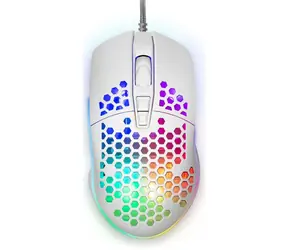 YENKEE YMS 3030WE SHOTGUN USB biała / mysz optyczna gamingowa / 6400 DPI / 7 przycisków / USB / 1,7 m 