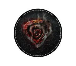 Genesis Tellur 400 Round Lava czarny / mata na krzesło / 100 x 100 cm