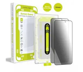 Szkło ochronne Mobile Origin Screen Guard Privacy do Apple iPhone 16 Pro Max z aplikatorem / 2 szt.