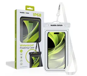 Mobile Origin Wodoodporna pływająca obudowa 6,8" biała/czarna / wodoodporna uniwersalna obudowa