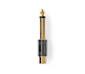 Adapter audio Nedis Mono jack 6,35 mm (M) - RCA (F) / pozłacany 