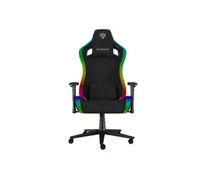 Genesis Trit 660 RGB czarny / Fotel gamingowy / 129-136cm / tkanina / 150kg