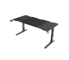 Genesis Holm Modular 160 RGB / Stół do gier / czarny / Dł.: 160 cm / Szer.: 75 cm / Wys.: 70-90 cm