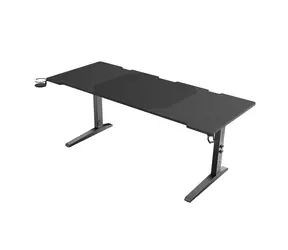 Genesis Genesis Holm Modular 180 RGB / Stół do gier / czarny / Dł.: 180 cm / Szer.: 75 cm / Wys.: 70-90 cm
