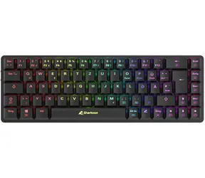 Sharkoon PureWriter W65 czarny / klawiatura bezprzewodowa / mechaniczna / Kailh Choc V2 czerwony / 2,4 GHz / USB / DE