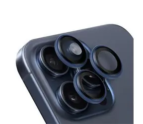 Osłona obiektywu Obal:Me do Apple iPhone 15 Pro/ 15 Pro Max, niebiesko-tytanowa