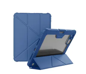 Etui ochronne Nillkin Bumper PRO z wieloma kątami nachylenia do iPada Pro 12,9 2020/2021/2022/Air 13 2024/2025 Sapphire Blue