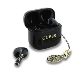 Słuchawki bezprzewodowe Guess Classic Logo Charm TWS w kolorze czarnym