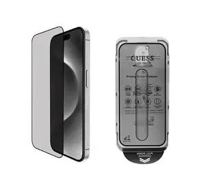 Szkło hartowane Guess 2.5D PRIVACY do iPhone'a 16, czarne