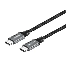YENKEE YCU 323 BK Cable USB-C 3.1 Gen 2 (M) - USB-C 3.1 Gen.2 (M) 1,5 m czarny / do 100 W