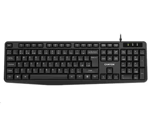 Canyon CNE-CKEY01-CS czarny / klasyczna klawiatura USB / zmywalna / układ CZ/SK  