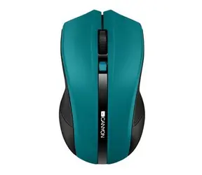 Canyon CNE-CMSW05G zielona / optyczna mysz bezprzewodowa / 800/1200/1600 dpi / 4 przyciski / USB 2.0 / 2,4 GHz / 2x AAA