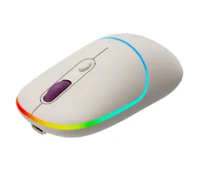 Canyon CNS-CMSW22RC beżowa / mysz optyczna bezprzewodowa / 800/1200/1600 dpi / 4 przyciski / USB 2.0 / 2,4 GHz / 650 mAh