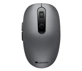 Canyon CNS-CMSW09DG szara / optyczna mysz bezprzewodowa / 800/1000/1200/1600 dpi / 6 przycisków / USB 2.0 / 2,4 GHz / 1x AA