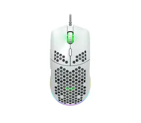 Canyon PUNCHER GM-11 biała / Mysz optyczna do gier na kablu / do 4200 DPI / 7 przycisków / USB-A / RGB / 1,65 m