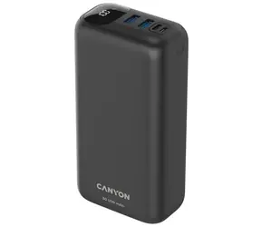Canyon CNE-CPB301B czarny / Powerbank / 30000mAh / QC 3.0 i PD 20W / 1x USB-C / 2x USB-A