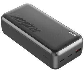 Powerbank Energizer UE30055PQ czarny / 30000mAh / 22,5W (20W) / 5V / 3A / 2x USB-C i 1x USB-A