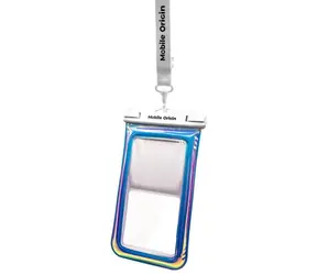 Wodoodporna pływająca obudowa Mobile Origin 6,8" - brokat/biały / wodoodporna uniwersalna obudowa