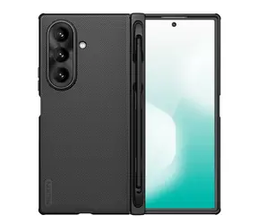Nillkin Super Frosted FOLD Magnetyczna tylna obudowa z miejscem na długopis do Samsung Galaxy Z Fold 7, czarna
