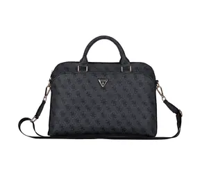 Torba na laptopa Guess PU 4G z trójkątnym Logo 13/14/15" czarna