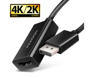 Axagon RVD-HI20N, reduktor/adapter DisplayPort -> HDMI 2.0b, 4K/60Hz