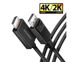 Axagon RVD-HI20C2, adapter DisplayPort -> HDMI 2.0b / kabel 1,8 m, 4K/60Hz