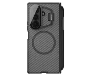 Nillkin CamShield Prop Magnetyczna tylna osłona na długopis do Samsung Galaxy Z Fold 7 Przezroczysta czarna
