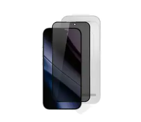 Szkło ochronne Epico Privacy Glass 3D DF do iPhone'a 17 Pro o ultraszerokim zasięgu z aplikatorem jednokrokowym, chroniące przed kurzem