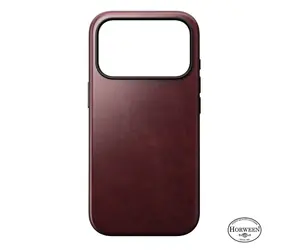 Nomad Modern Leather Case for Apple iPhone 17 Pro burgundy (Horween)