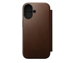 Etui folio Nomad Modern Leather do Apple iPhone 17 Brown