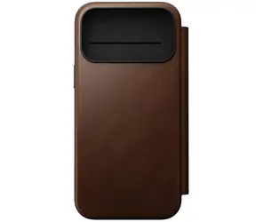 Etui folio Nomad Modern Leather do Apple iPhone 17 Pro Max, brązowe