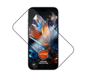 FIXED , ultra wytrzymałe szkło hartowane Armor z aplikatorem przeciwkurzowym i warstwą AR do Apple iPhone 17 Pro Max, czarne