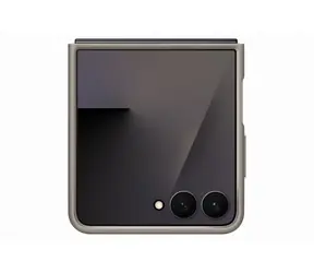 Etui ochronne ze skóry wegańskiej do Samsung Flip7 w kolorze taupe