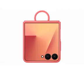 Etui silikonowe Samsung z uchwytem na palec Flip7 czerwone