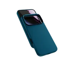 Epico Silicone Pro Mag+ do iPhone'a 17 Pro kompatybilne z Qi2 i MagSafe, niebieskie